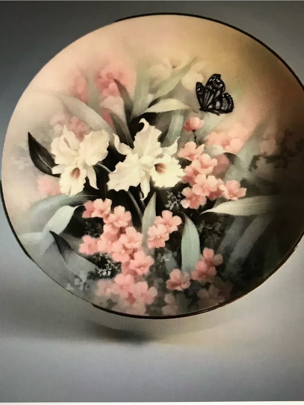 Sapphire Wings Collector Plate: Jewels Of The Flowers, Knowles 1991